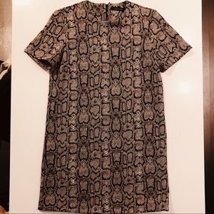 Zara snake print dress